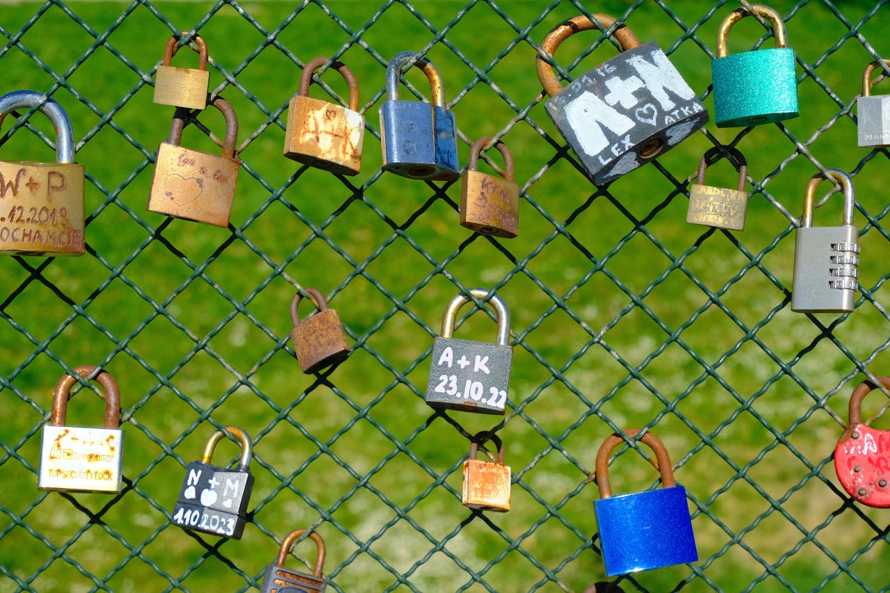 Padlocks on a Gate